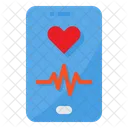 Heart Rate Smartphone Romantic Icon
