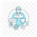 Editable Chronic Health Care Icon