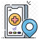 Health Center Location Treatment Center Checking Address 아이콘
