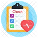 Medical Report Medical Checklist Health Checklist Icon