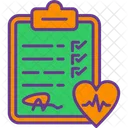 Health Checkup Medical Checkup Heart Report Icon