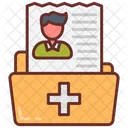 Health Data Data File Folder Icon