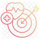 Health goals target  Icon