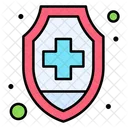 Health Insurance Health And Medical Shield Icon