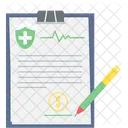 Health Insurance Cardiogram Healthcare Icon