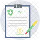 Health Insurance Cardiogram Healthcare Icon