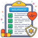 Medical Insurance Paper Insurance Document Health Insurance Policy Icône