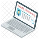 Health Monitoring Online Checkup Online Doctor Icon