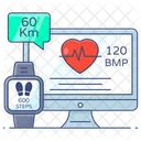 Ecg Monitor Electrocardiogram Heartbeat Monitor Icon