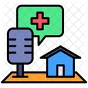 Health Podcast Health And Medical Bubble Chat Icon