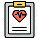 Health Report Heart Report Cardio Report Icon