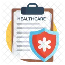 건강 보고서 건강 보험 의료 보험 아이콘
