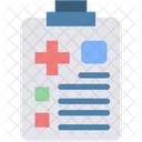 Health Report Clipboard Healthcare And Medical Icon