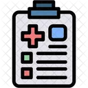 Health Report Clipboard Healthcare And Medical Icon
