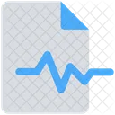 Medical Report Pulse Icon