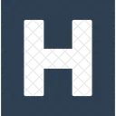 Health Sign Letter H Hospital Symbol Icon
