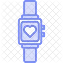 Health Tracker Duotone Line Icon Icon