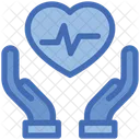 Healthcare Protection Heartbeat Icon