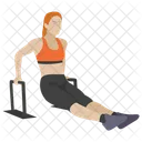 Jumping Hurdles Fitness Game Workout Icon