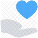 Medical Hand Heart Icon