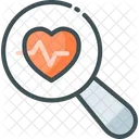 Healthcare System Analysis Heart Checkup Artificial Intelligence Icon