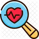Healthcare System Analysis Heart Checkup Artificial Intelligence Icon
