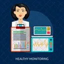 Healthy Monitoring Medicine Icon