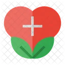 Healthy Heart Leaf Icon