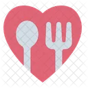 Healthy Food Love Romance Icon