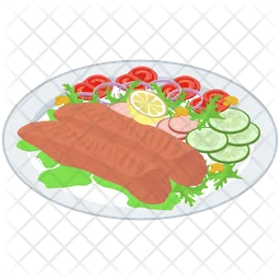 Healthy  Food Platter  Icon