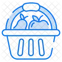 Healthy fruit basket  Icon