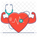 Strong Heart Healthy Heart Heart Fitness Icon