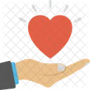 Hand Heart Health Icon