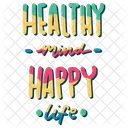 Healthy mind happy life  Icône