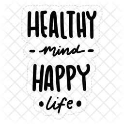 Healthy mind happy life  Icon