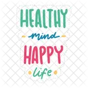 Healthy mind happy life  アイコン