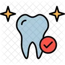 Healthy Tooth Clean Tooth Dental Icon