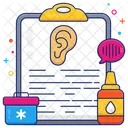 Hearing Test Report Ear Test Report Medical Report Icon