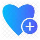 Heart Plus Add Icon