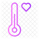 Heart Romance Thermometer Icon