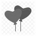 Heart Shaped Baloon Icon