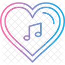 Heart Music Love Icon