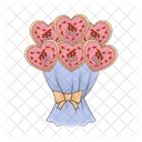 Heart Heart Bouquet Valentine Icon