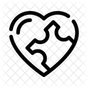 Heart Love And Romance Puzzle Icon