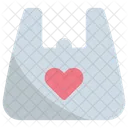 Heart Poly Bag Plastic Bag Icon