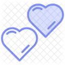 Heart Duotone Line Icon Icon