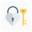 Heart Lock Access Icon