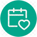 Calendar Heart Love Icon