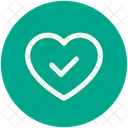 Heart Romance Checkmark Icon