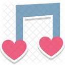 Heart Love Song Melody Icon